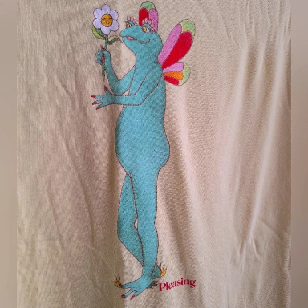 HARRY STYLES "Pleasing" 100% t-shirt in pale yellow size XL - Picture 2 of 4